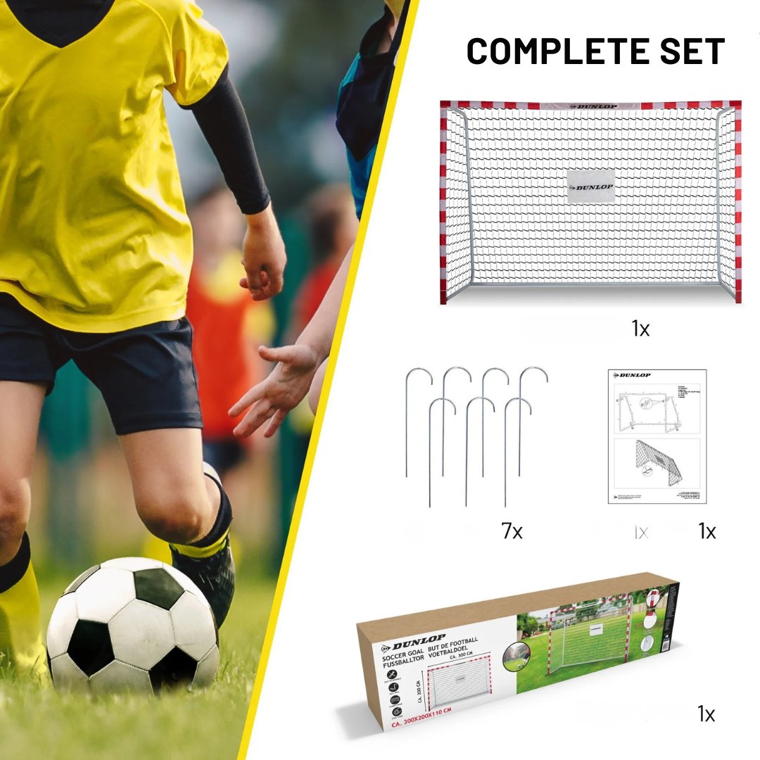 Dunlop football goal 300x200x110 cm