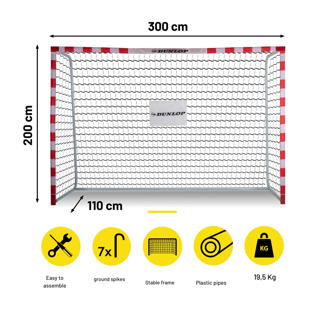 Dunlop football goal 300x200x110 cm