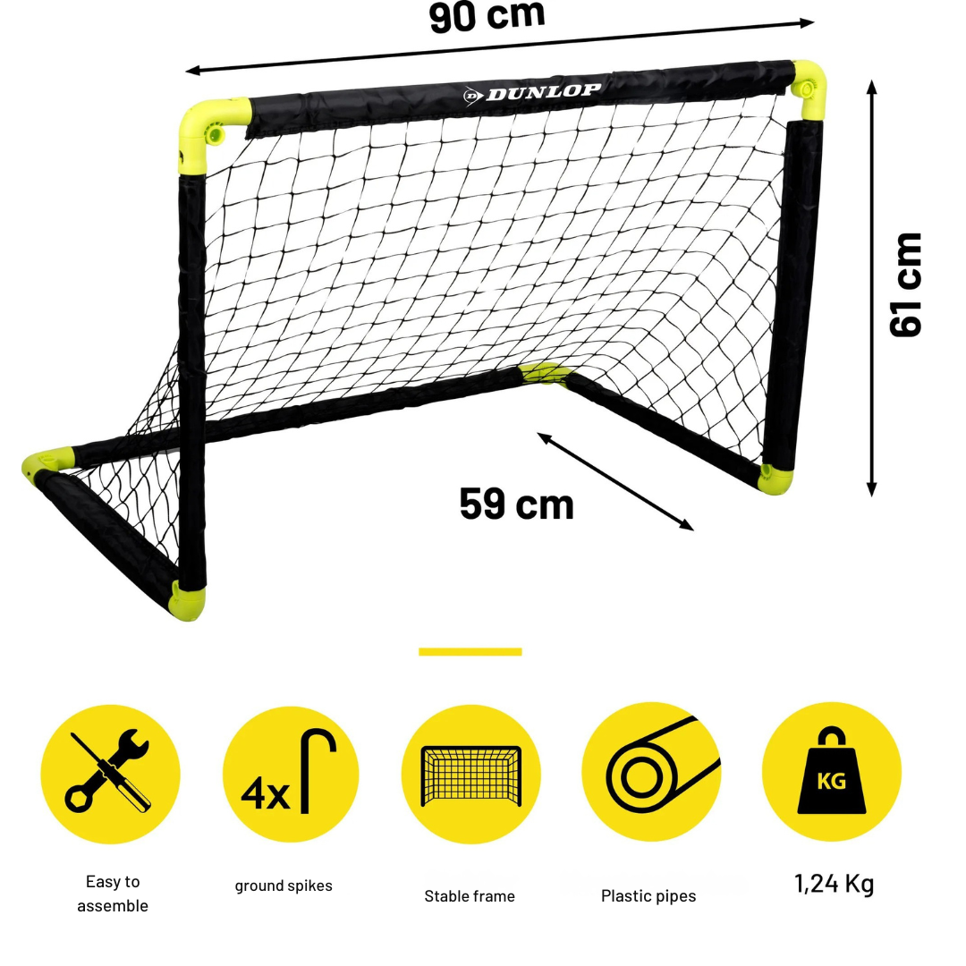 Dunlop folding football goal 90x59x61 cm