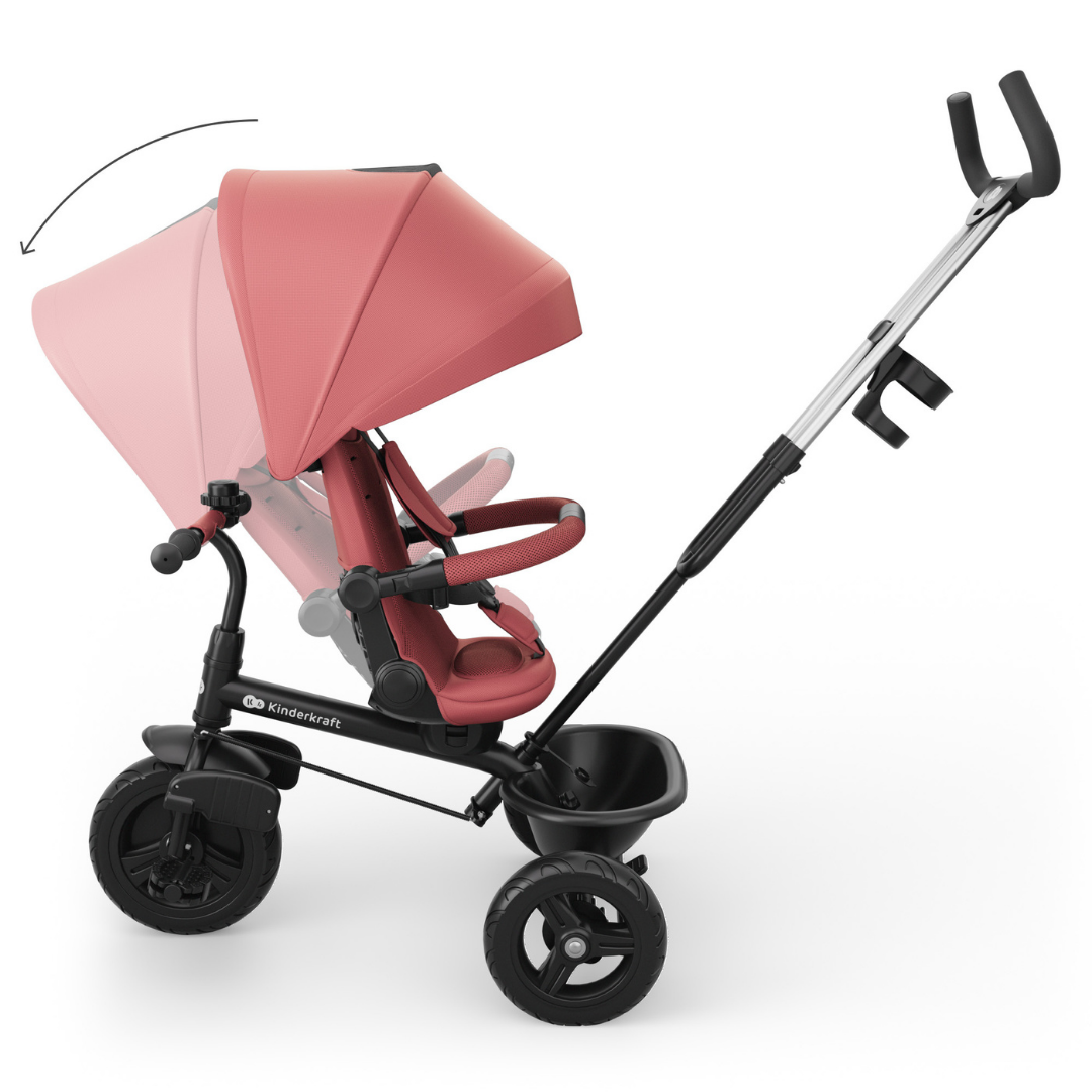 KinderKraft ASTON 2 PLUS tricycle PINK