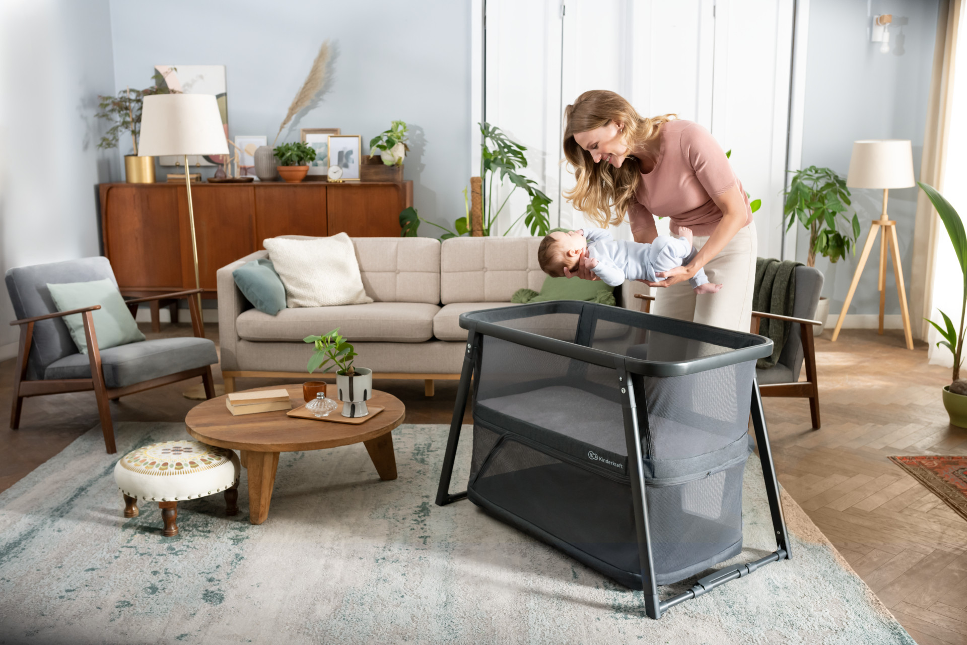 KinderKraft SOFI PLUS baby bassinet gray KLSOFIPLGRY ‒