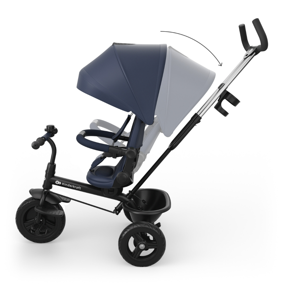KinderKraft ASTON 2 PLUS tricycle BLUE