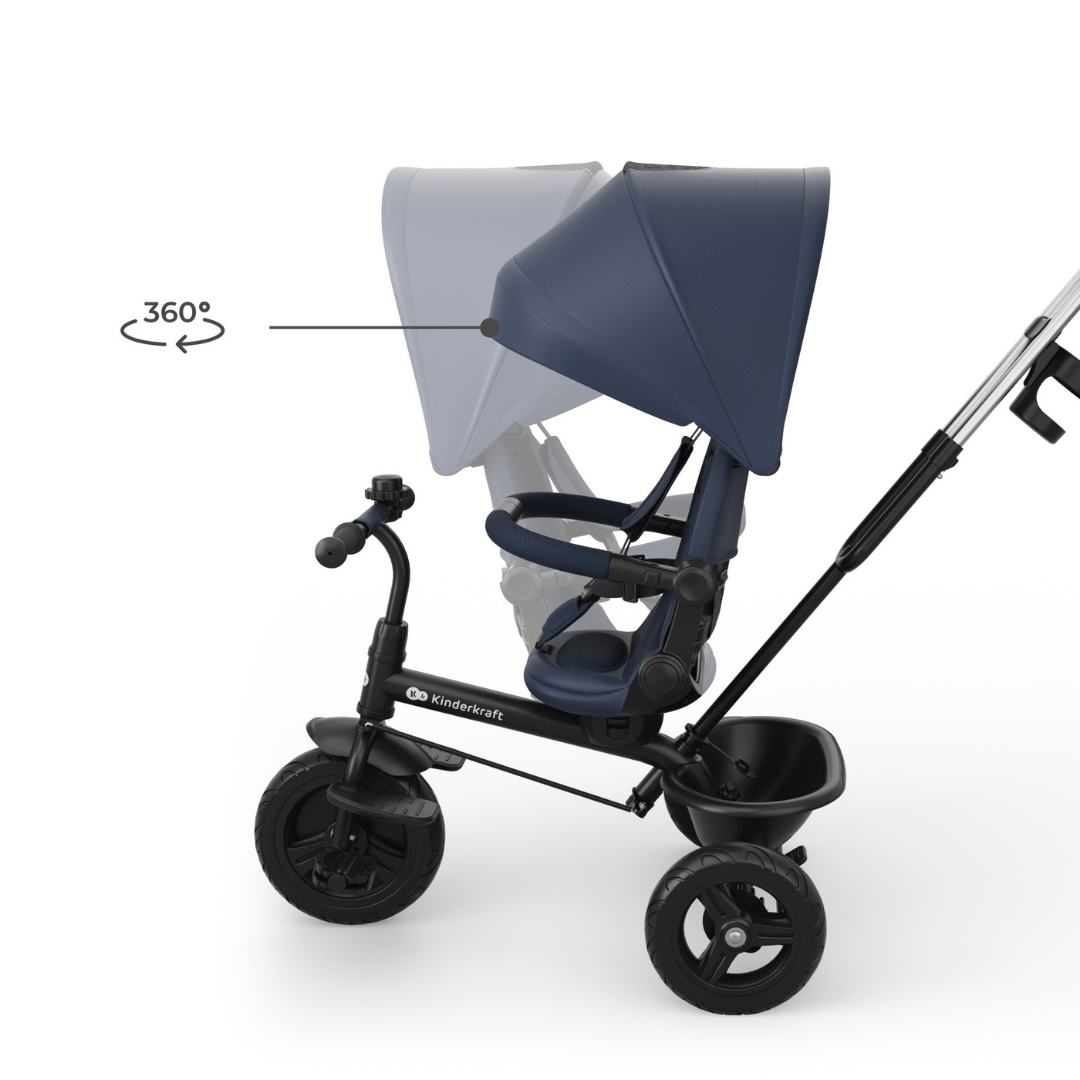 KinderKraft ASTON 2 PLUS tricycle BLUE