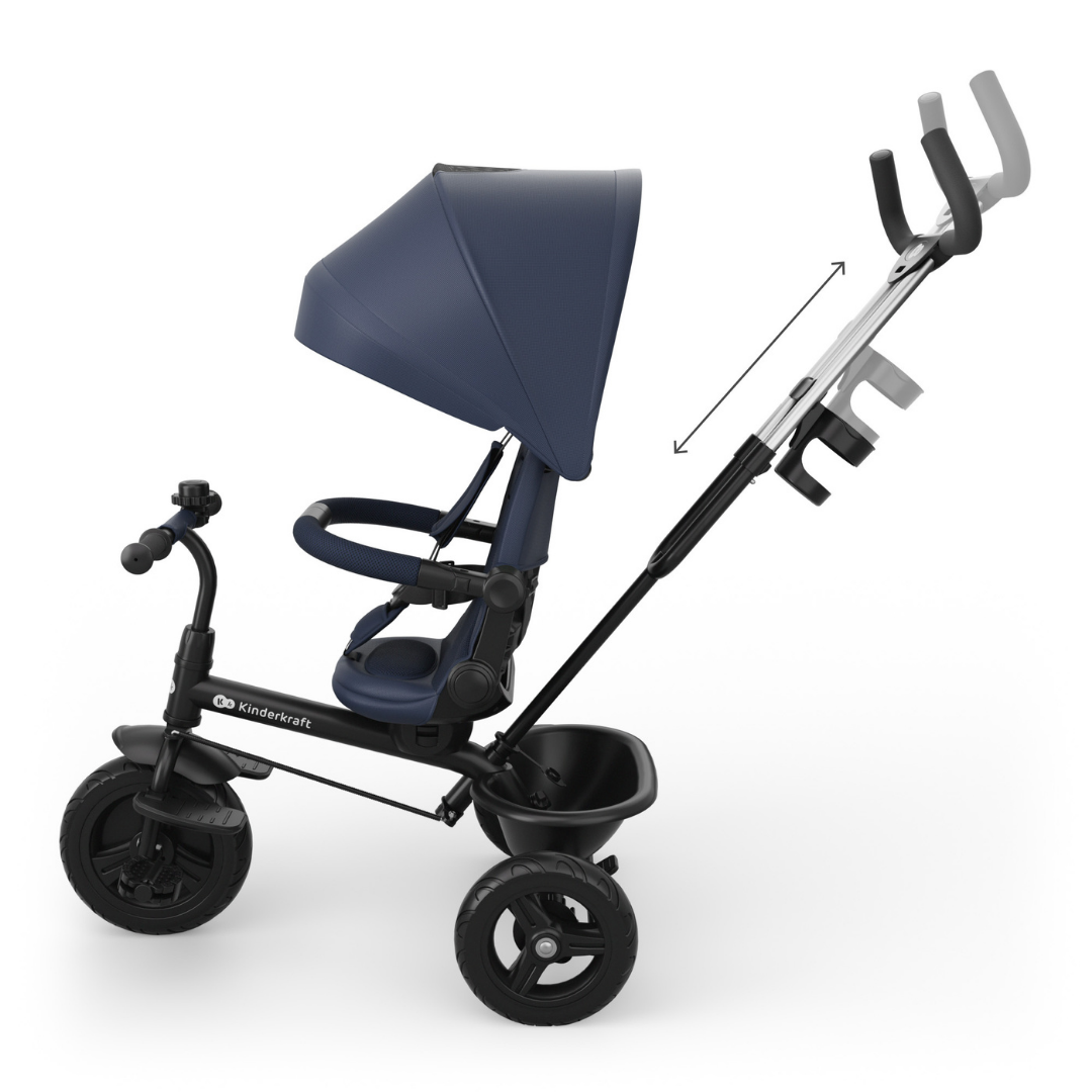 KinderKraft ASTON 2 PLUS tricycle BLUE
