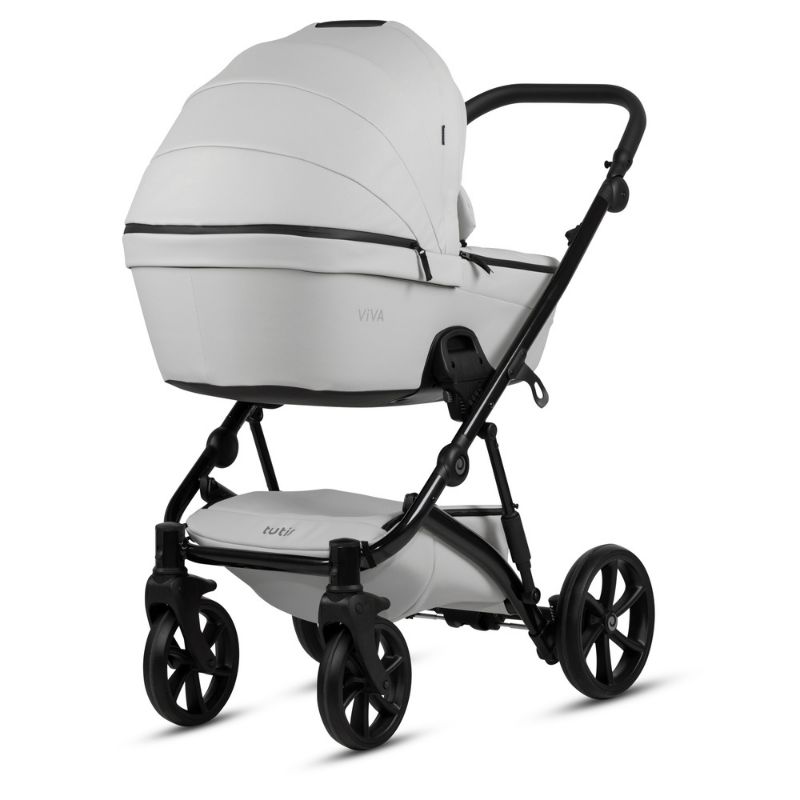 Tutis VIVA 5+ Leather baby stroller 2 in 1 085 Cloud