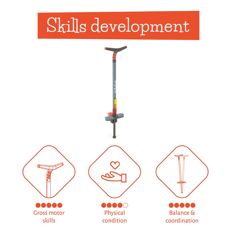 Chillafish Poogi Glow CPPG02PAP kids пого стик Papaya