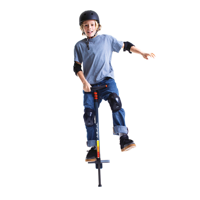 Chillafish Poogi Glow CPPG04PAP teen pogo stick Papaya