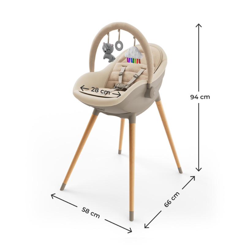 KinderKraft FINI UP high chair BEIGE