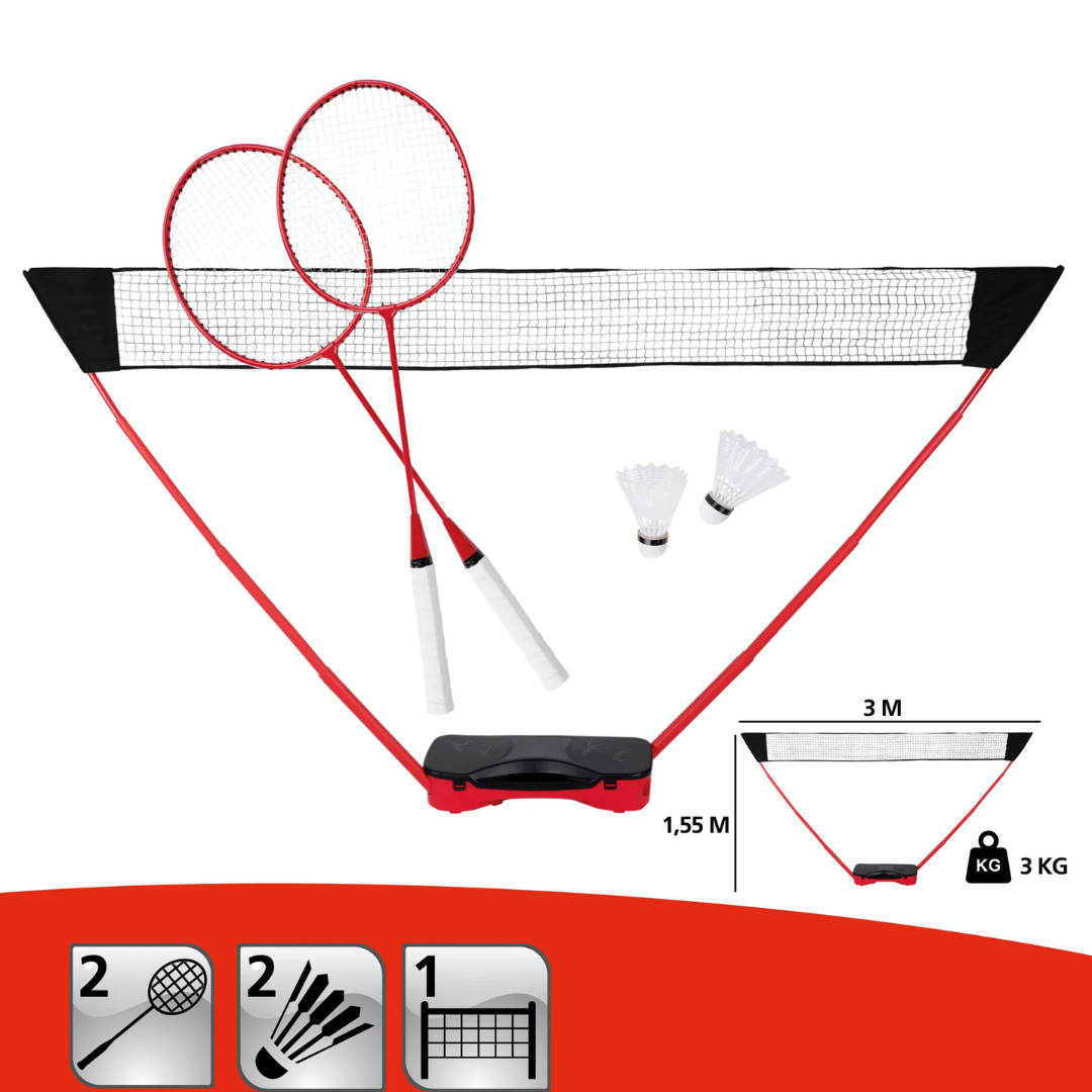 Donnay badminton set with 2 rackets