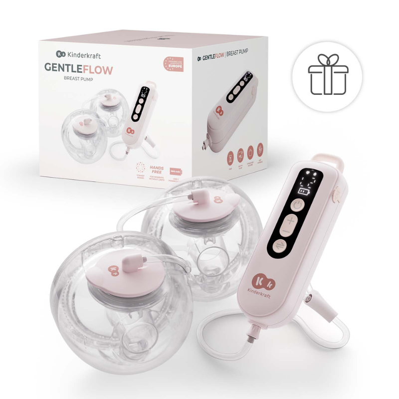 Kinderkraft GENTLEFLOW помпа за кърма PINK