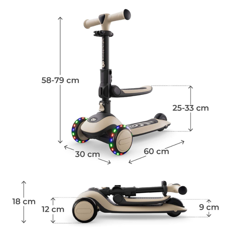 Kinderkraft HALLEY 2 scooter STONE WHITE