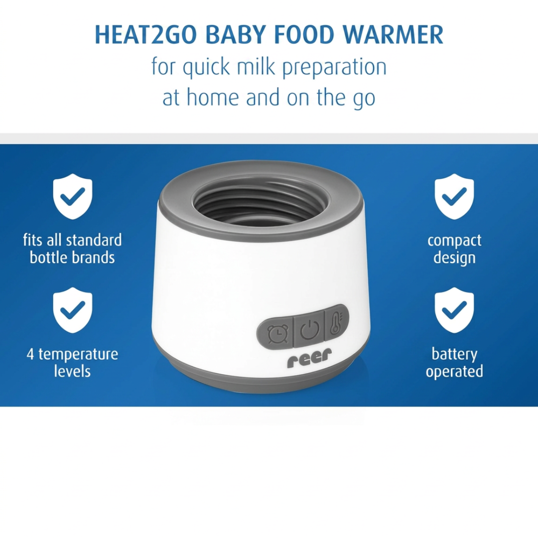 Reer 33060 Heat2Go преносим кагревател за бебебешка храна