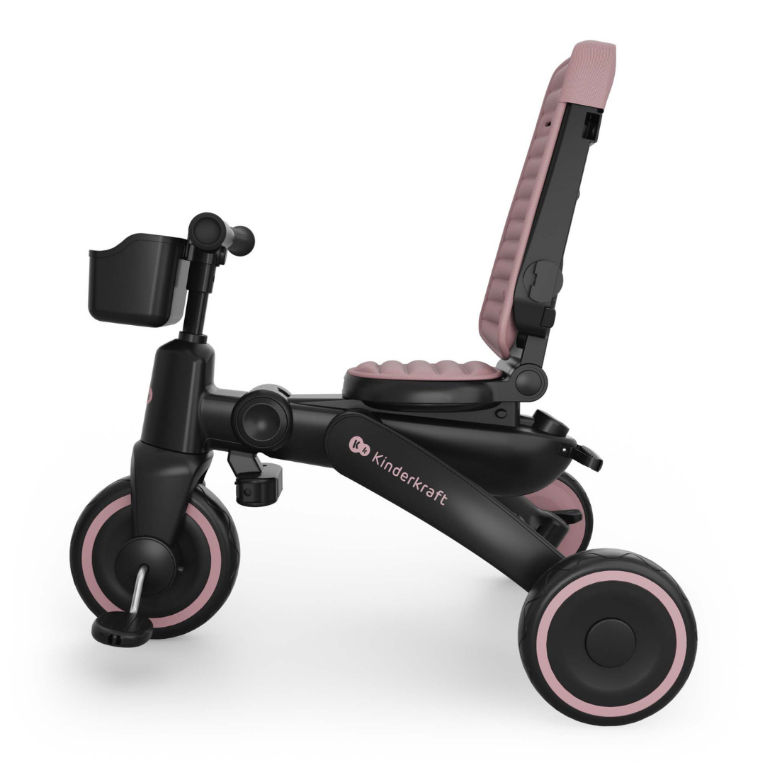 KinderKraft JAZZ 3 folding tricycle PINK