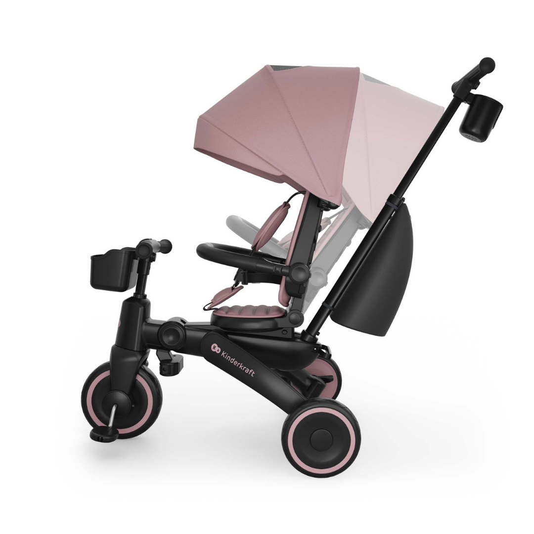 KinderKraft JAZZ 3 folding tricycle PINK