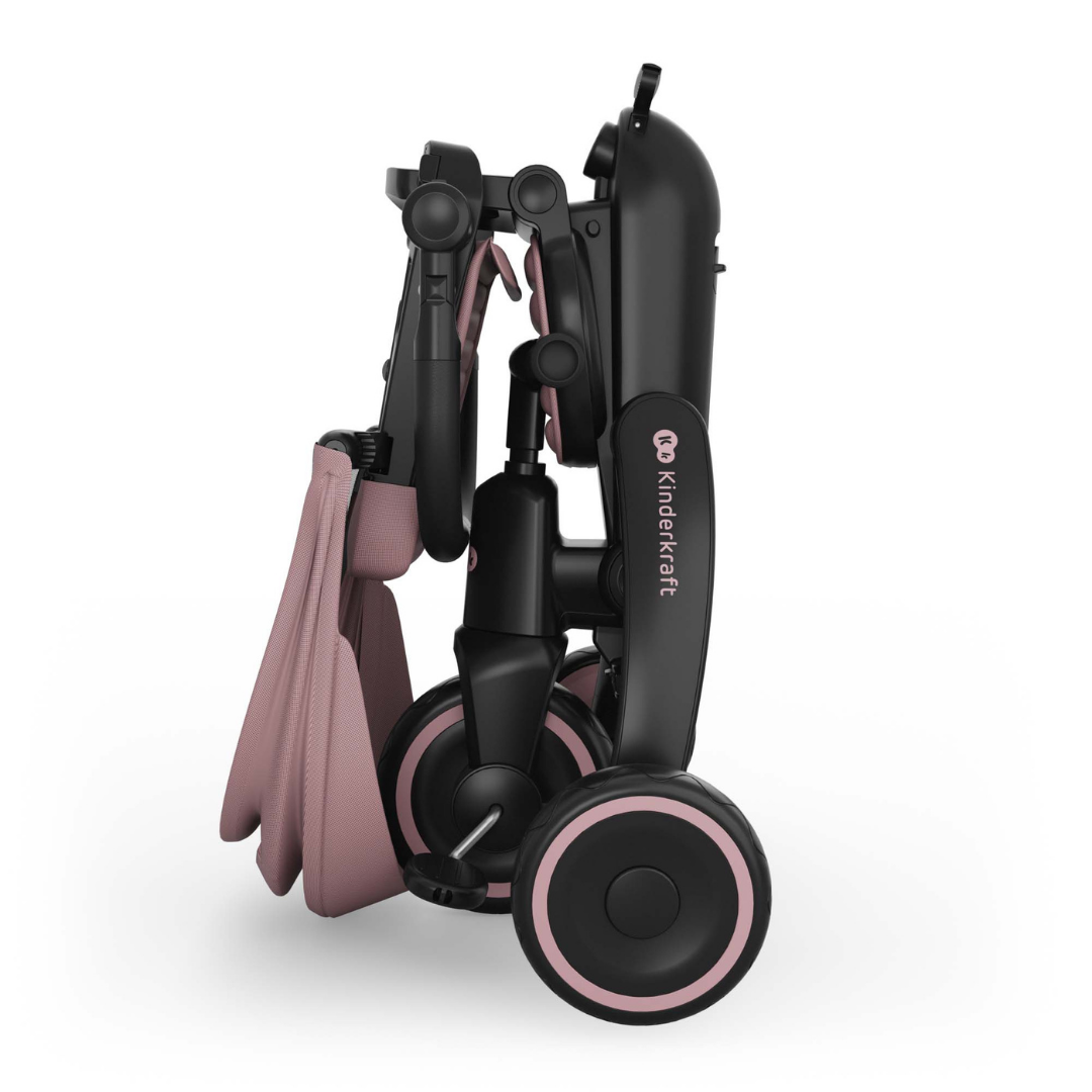 KinderKraft JAZZ 3 folding tricycle PINK