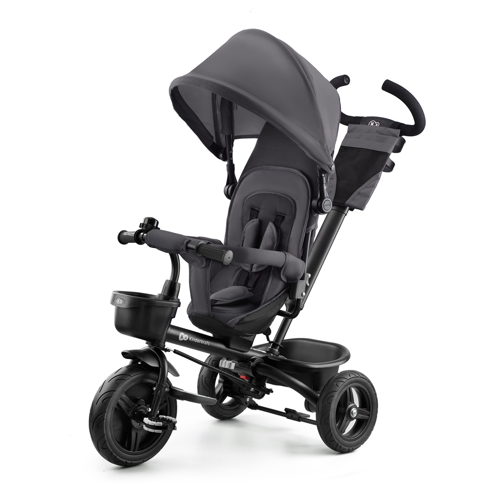 KinderKraft AVEO MALACHITE GRAY tricycle KRAVEO00GRY0000