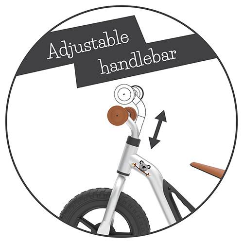 Chillafish Charlie CPCH01SIL balance bike silver