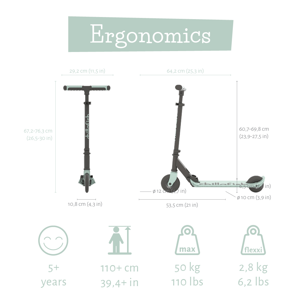 Chillafish Flexxi CPFM03BRE folding scooter Breeze