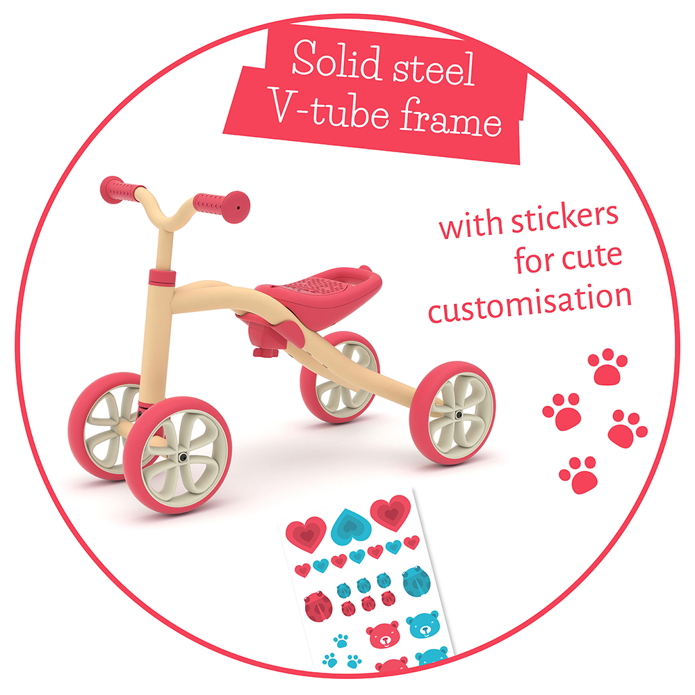 Chillafish Quadie CPQD01PEA ride on toy PEACH