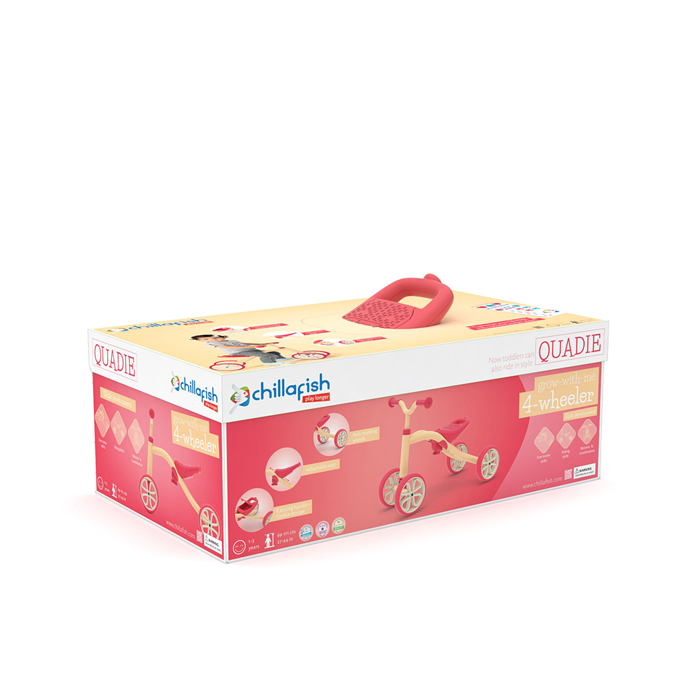 Chillafish Quadie CPQD01PEA ride on toy PEACH