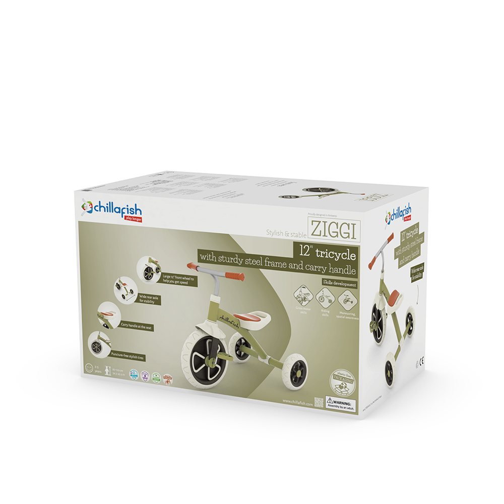 Chillafish Ziggi CPZG01OLI tricycle Olive