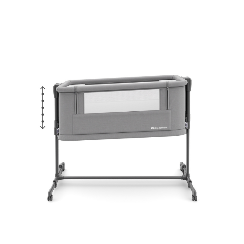 KinderKraft NESTE GROW 2 бебешка кошара DARK GREY
