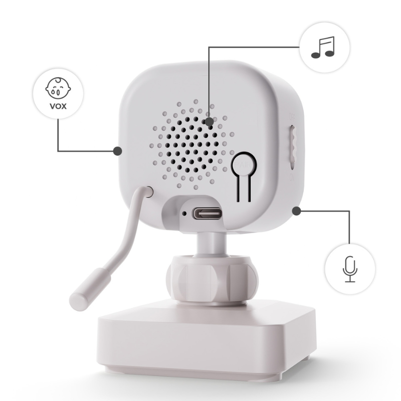 KinderKraft NITEEYE TRAVEL baby monitor WHITE
