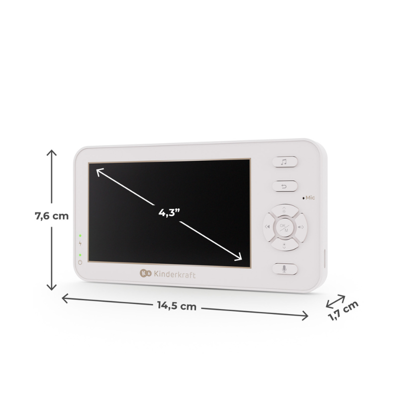 KinderKraft NITEEYE TRAVEL baby monitor WHITE