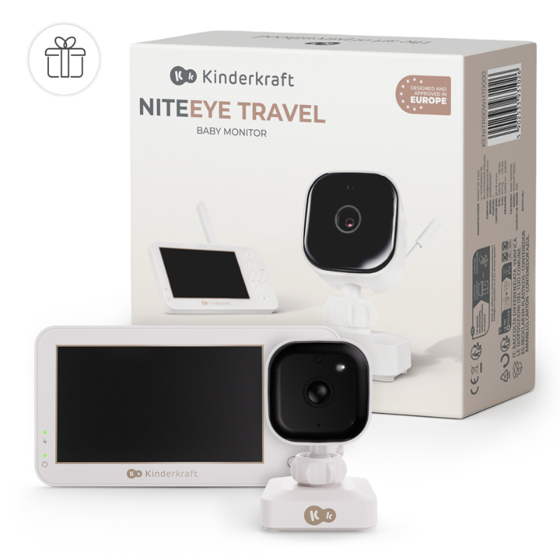 KinderKraft NITEEYE TRAVEL baby monitor WHITE