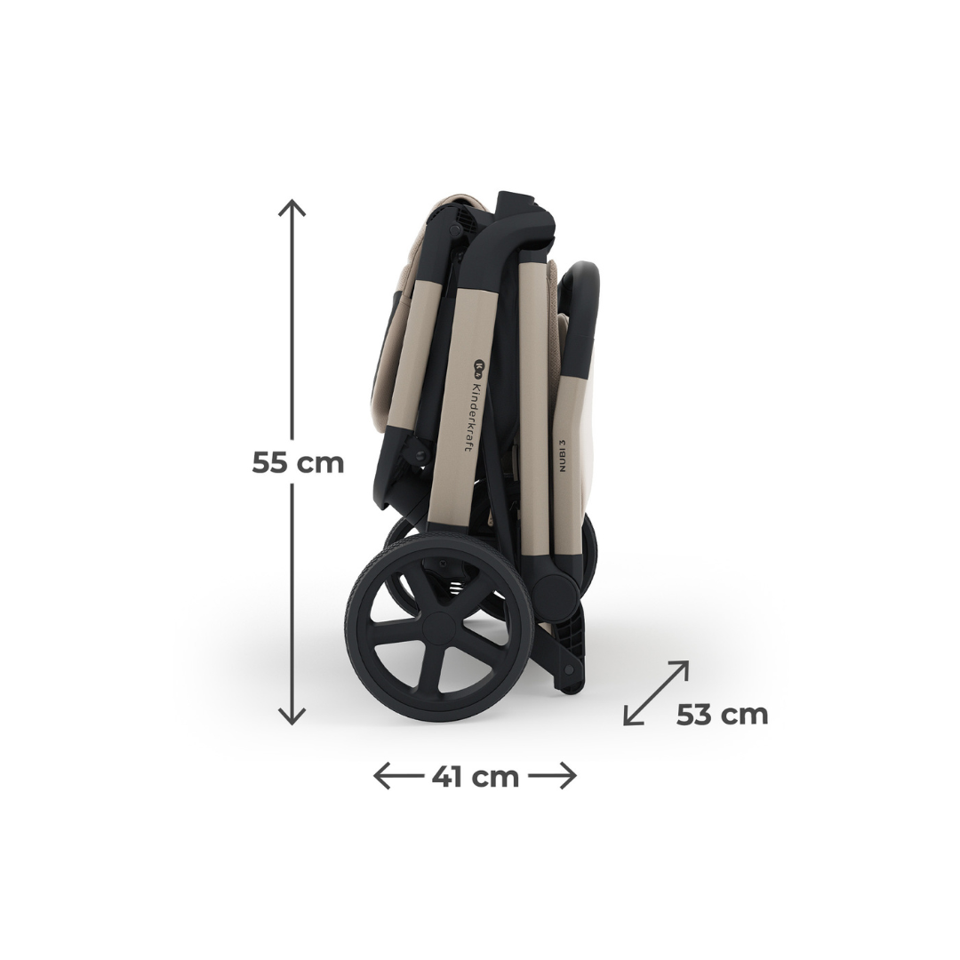 Kinderkraft NUBI 3 baby stroller SAND BEIGE