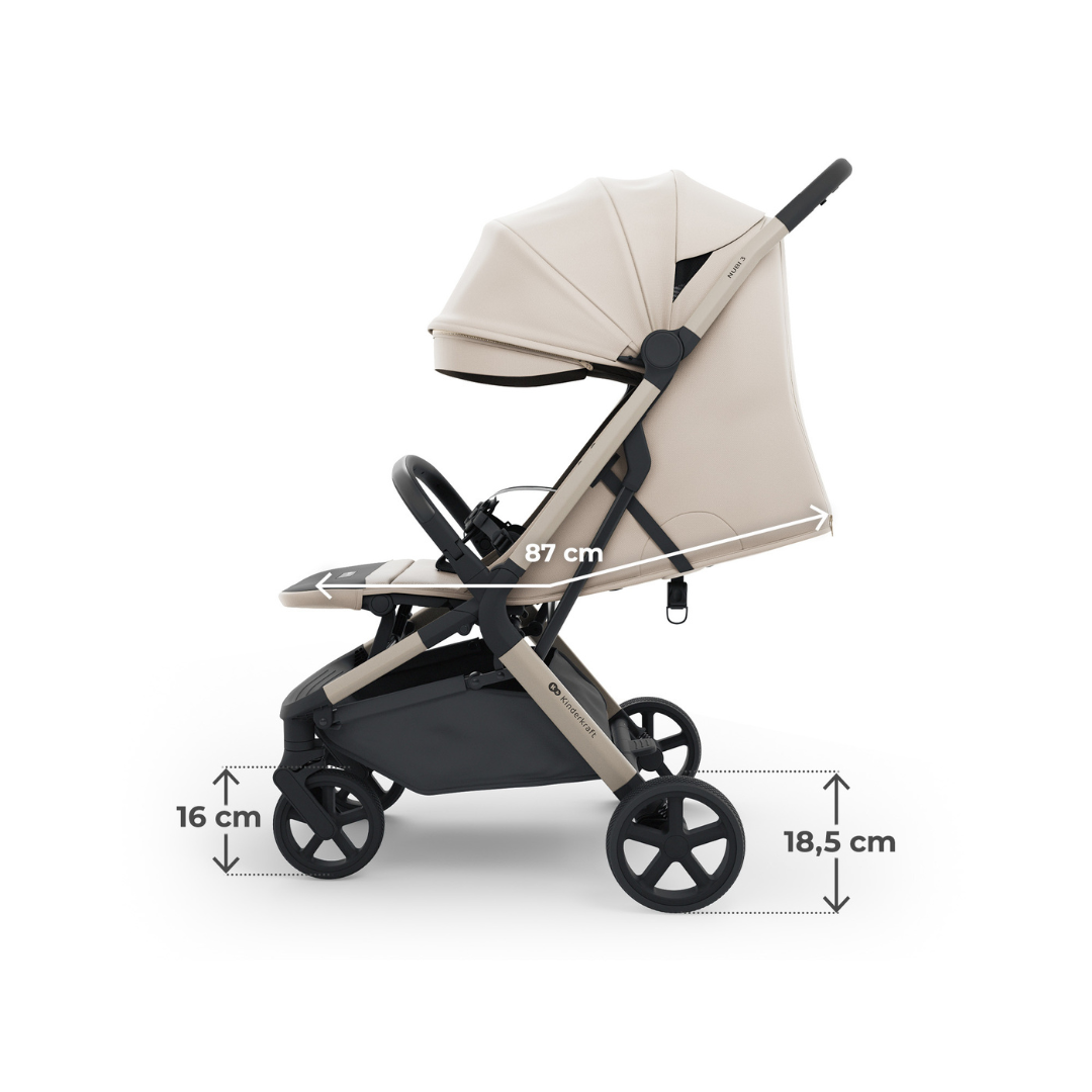 Kinderkraft NUBI 3 baby stroller SAND BEIGE