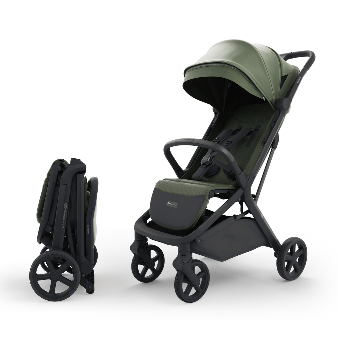 Kinderkraft NUBI 3 baby stroller MYSTIC GREEN