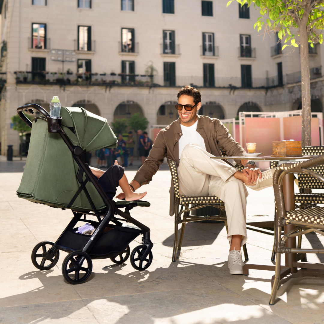 Kinderkraft NUBI 3 baby stroller MYSTIC GREEN