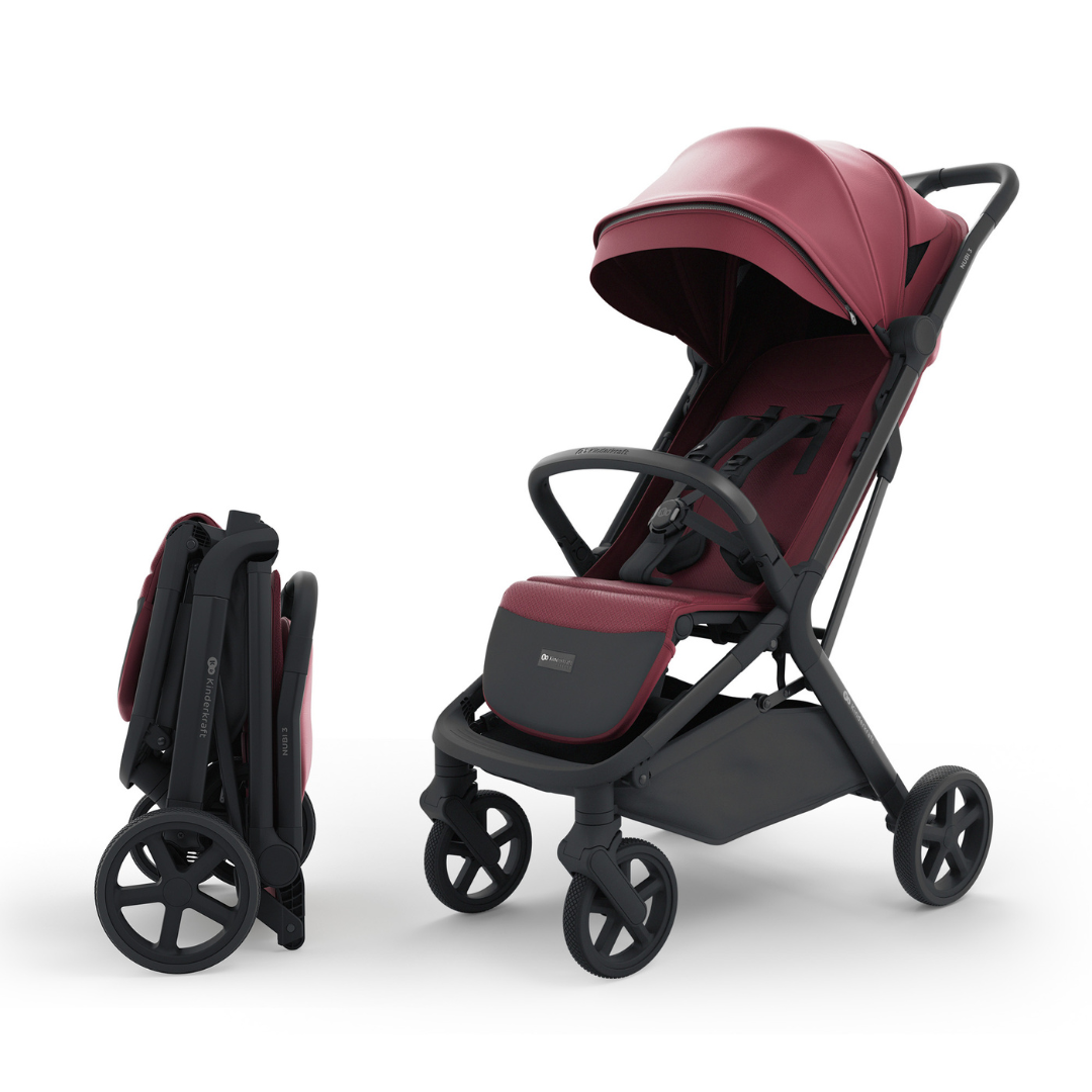 Kinderkraft NUBI 3 baby stroller DARK RUBY