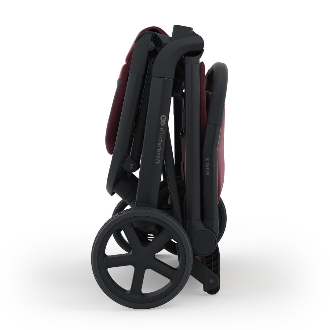 Kinderkraft NUBI 3 baby stroller DARK RUBY