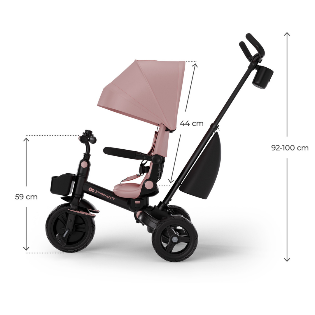Kinderkraft AVEO 2 Plus триколка PINK