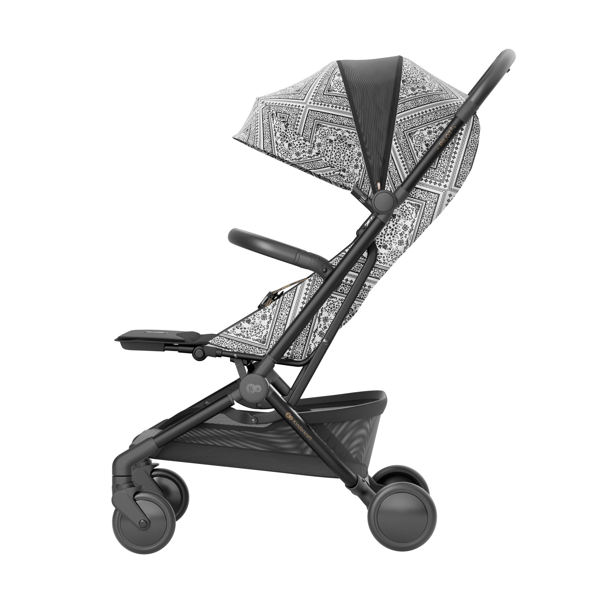 Kinderkraft PILOT 2 бебешка количка BIZUU Lunar Black