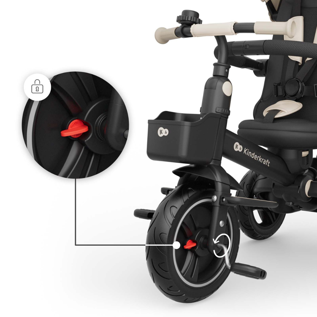 KinderKraft SPINSTEP 2 PLUS tricycle BEIGE