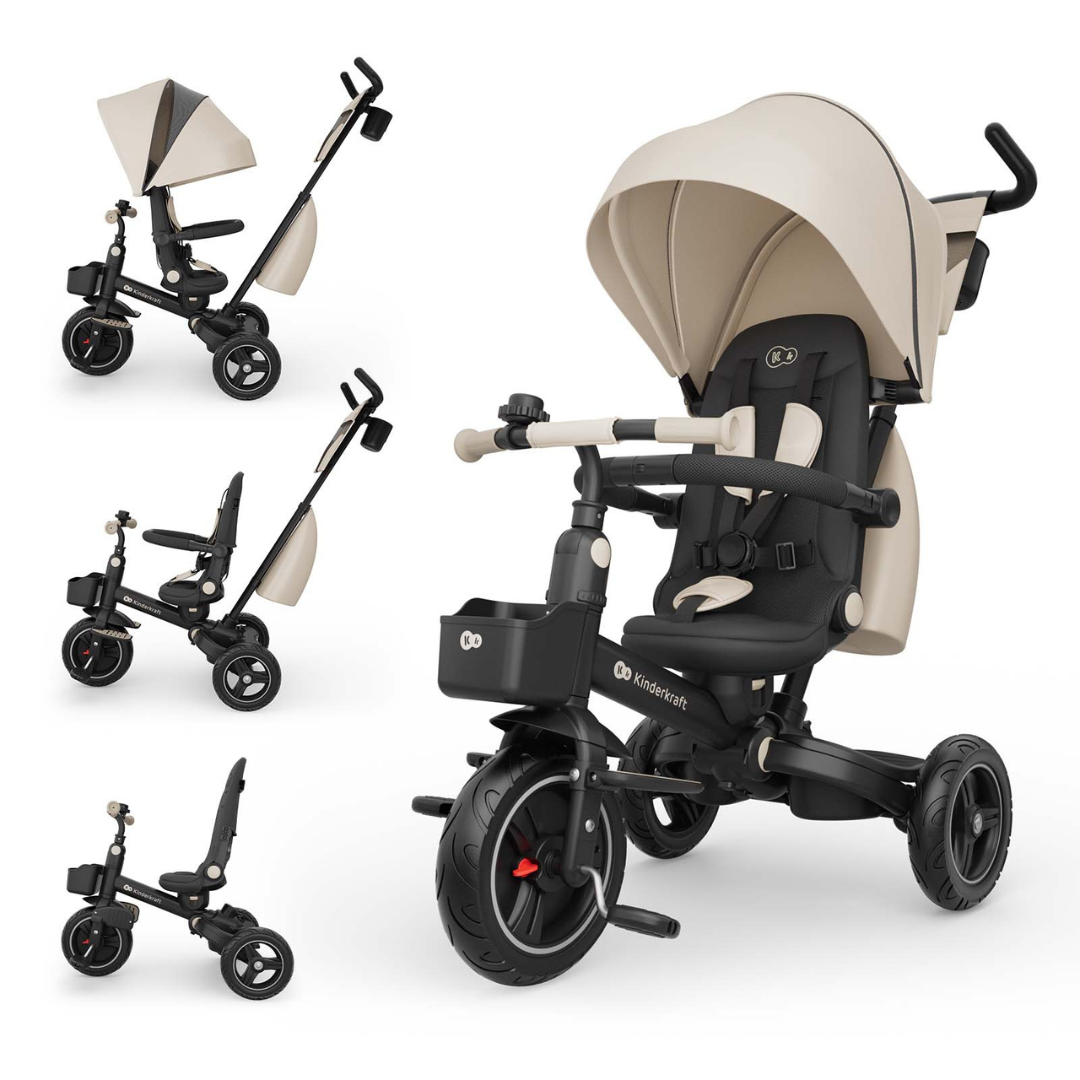 KinderKraft SPINSTEP 2 PLUS tricycle BEIGE