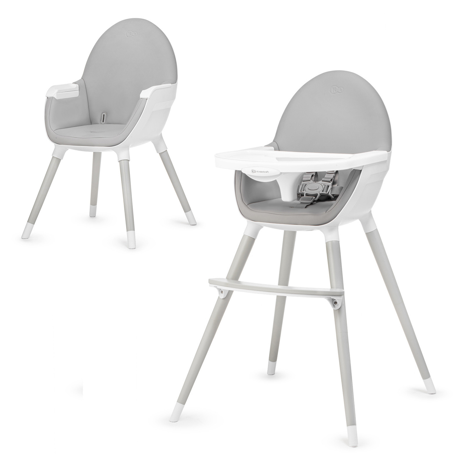 KinderKraft high chair 2IN1 FINI grey/grey legs