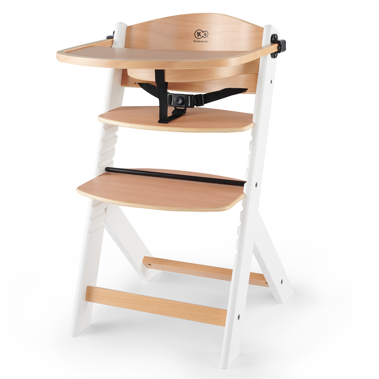 KinderKraft ENOCK high chair wooden/white legs KKKENOCWHT