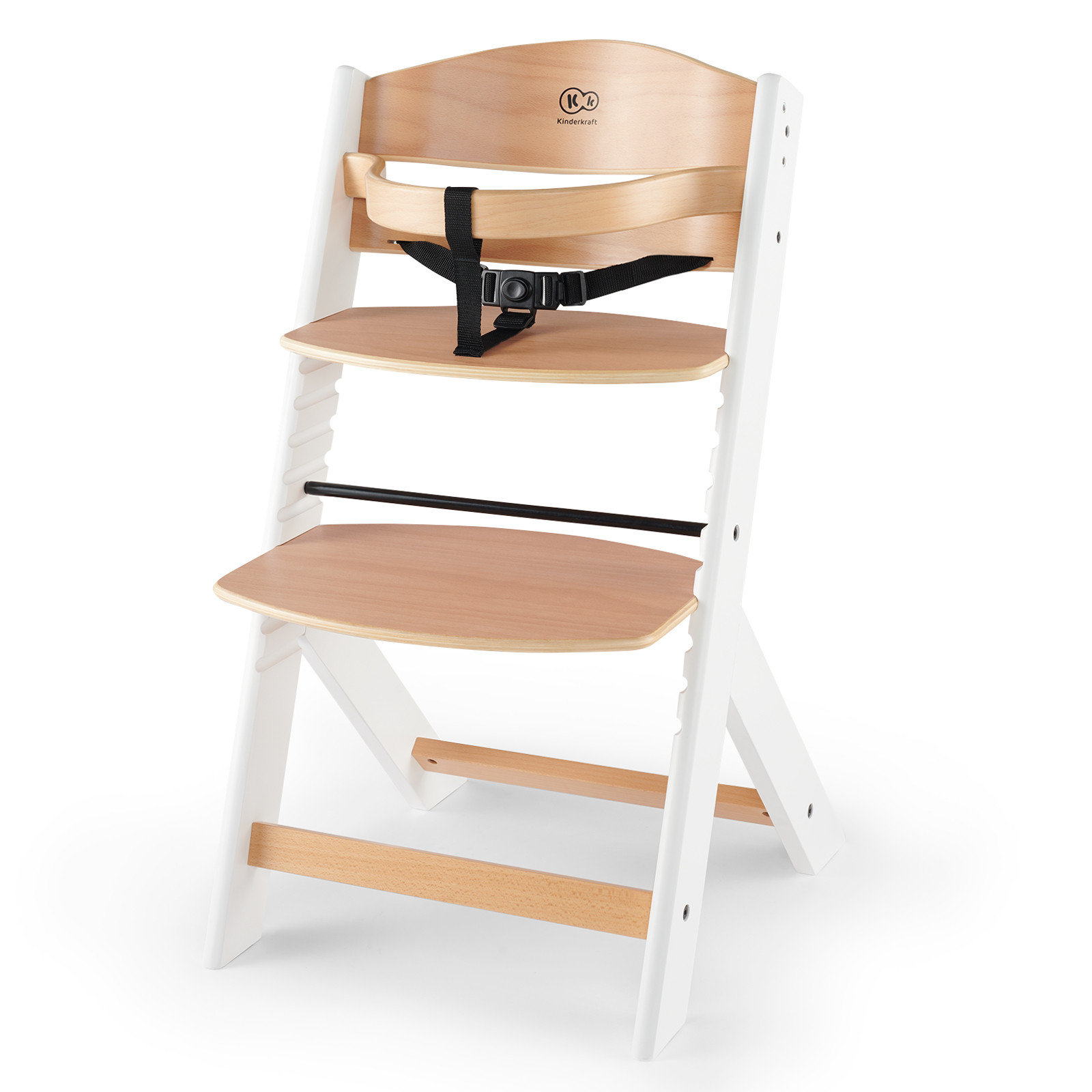 KinderKraft ENOCK high chair wooden/white legs KKKENOCWHT