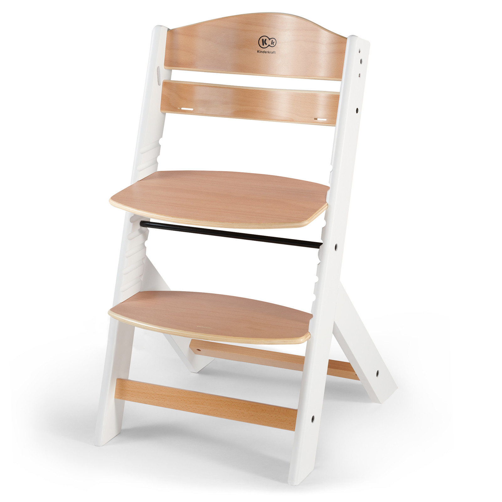 KinderKraft ENOCK high chair wooden/white legs KKKENOCWHT
