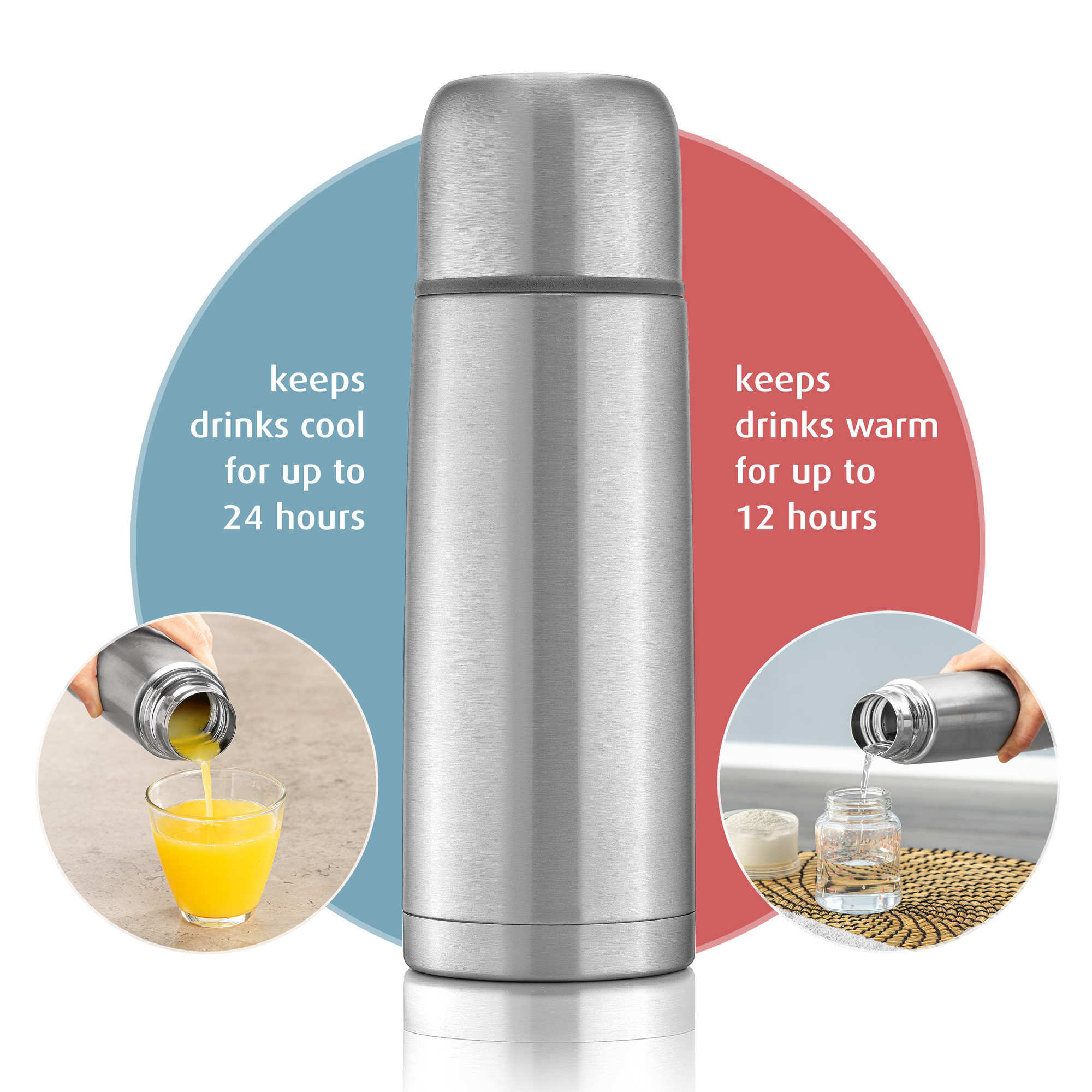 90708 Reer thermos 0.75 l stainless steel
