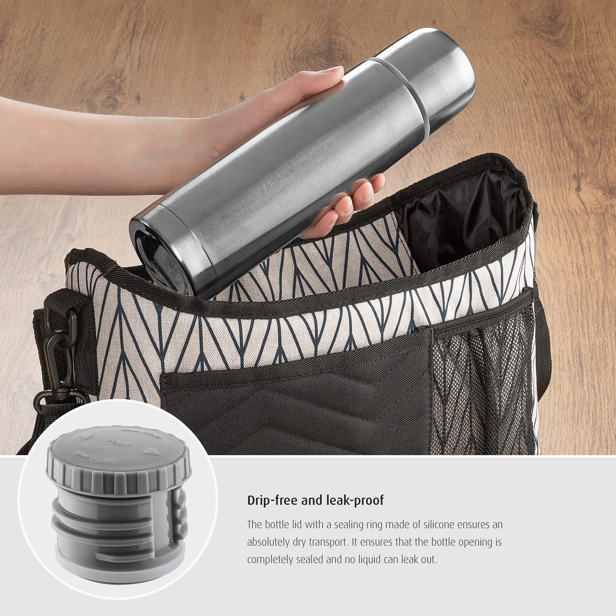 90708 Reer thermos 0.75 l stainless steel