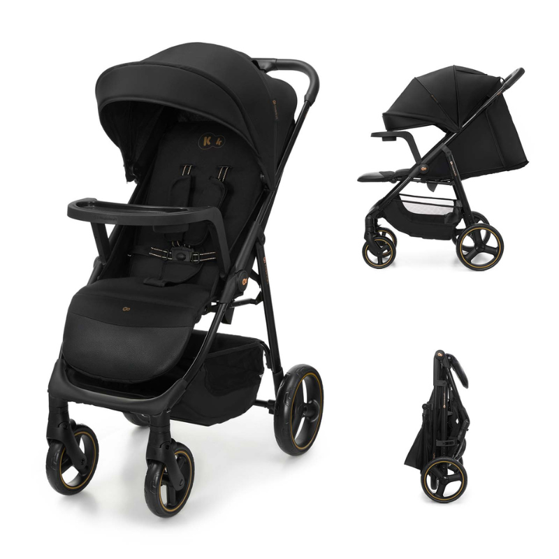 Kinderkraft TRIG 3 бебешка количка с табла ONYX BLACK