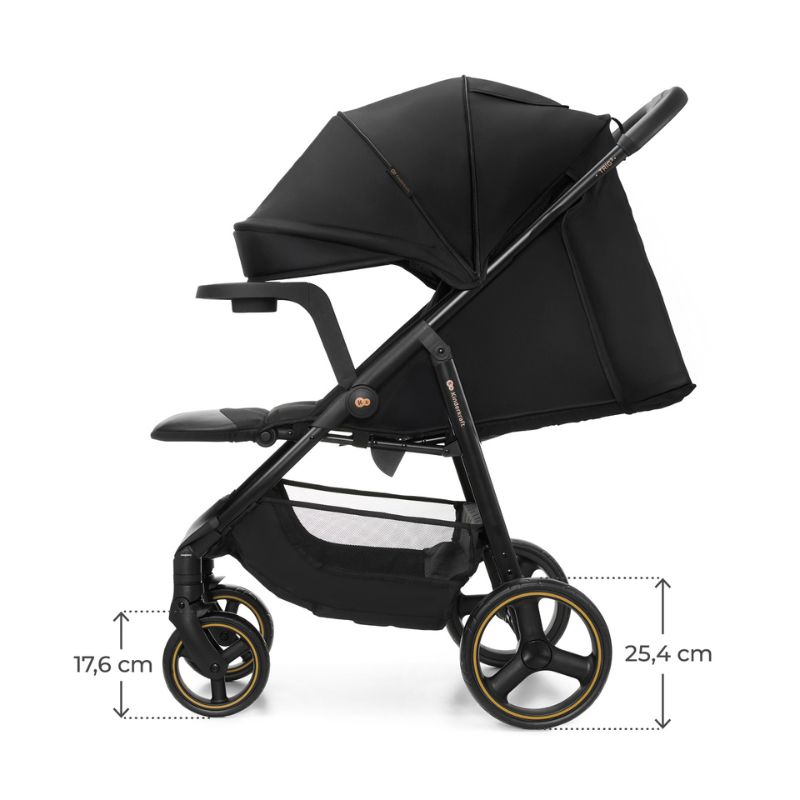 Kinderkraft TRIG 3 бебешка количка с табла ONYX BLACK