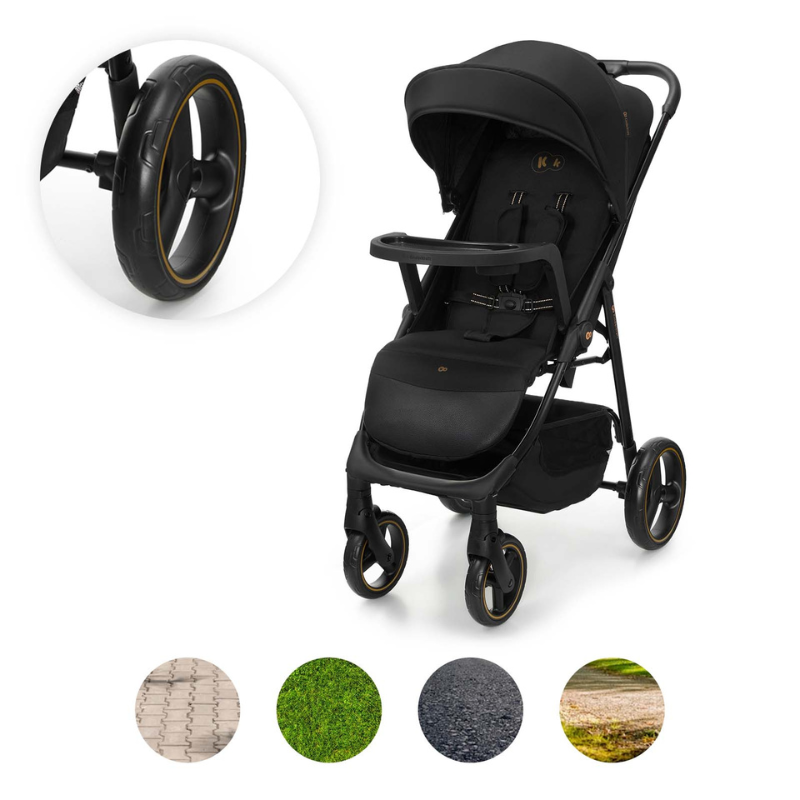 Kinderkraft TRIG 3 бебешка количка с табла ONYX BLACK