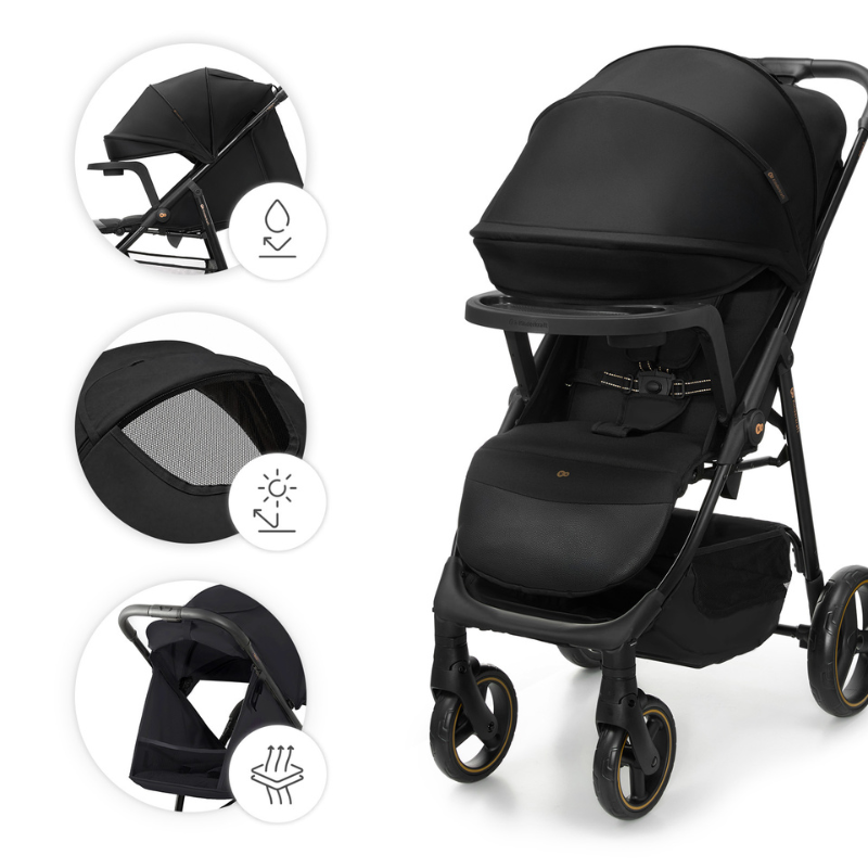 Kinderkraft TRIG 3 бебешка количка с табла ONYX BLACK