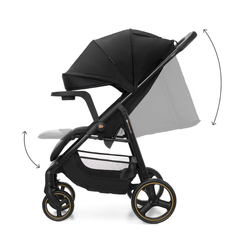 Kinderkraft TRIG 3 бебешка количка с табла ONYX BLACK